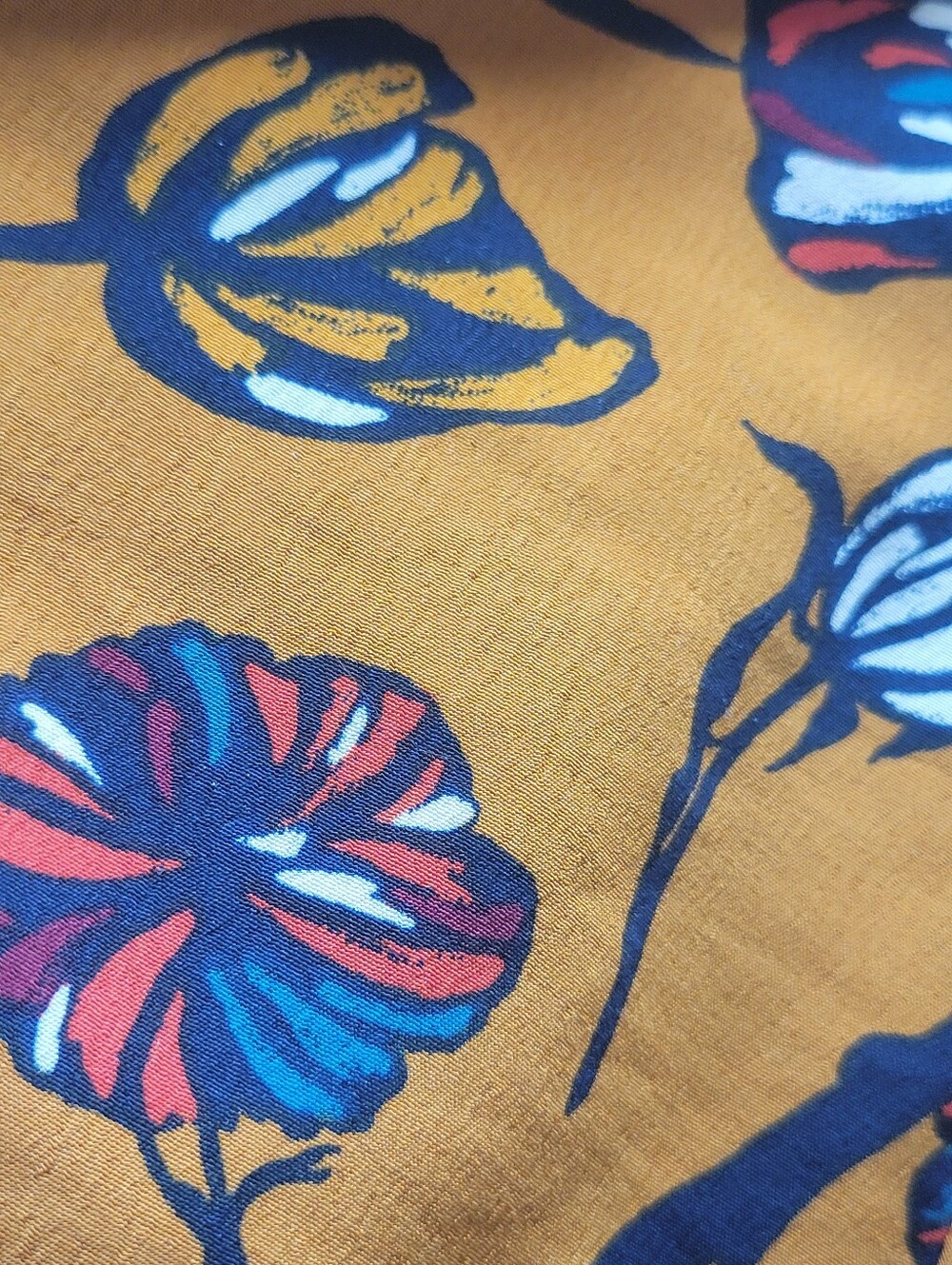Maurices Floral Tie Cuff Blouse XXL - Picture 9 of 12